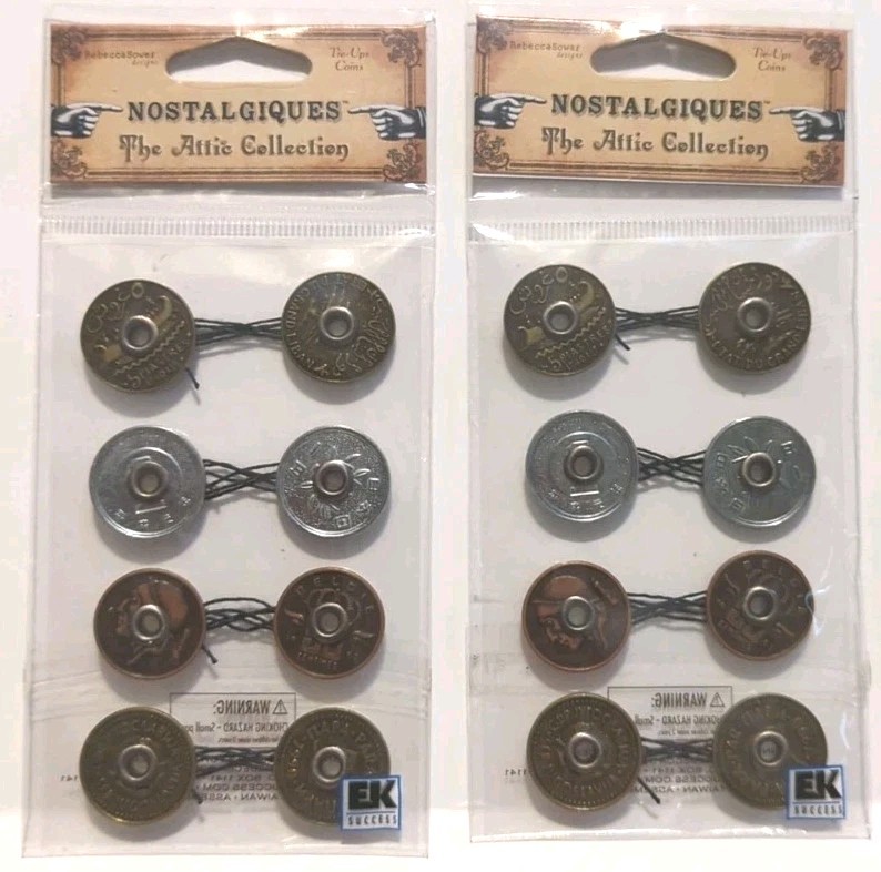 Nostalgiques Tie-Ups Coins - 2 Packs