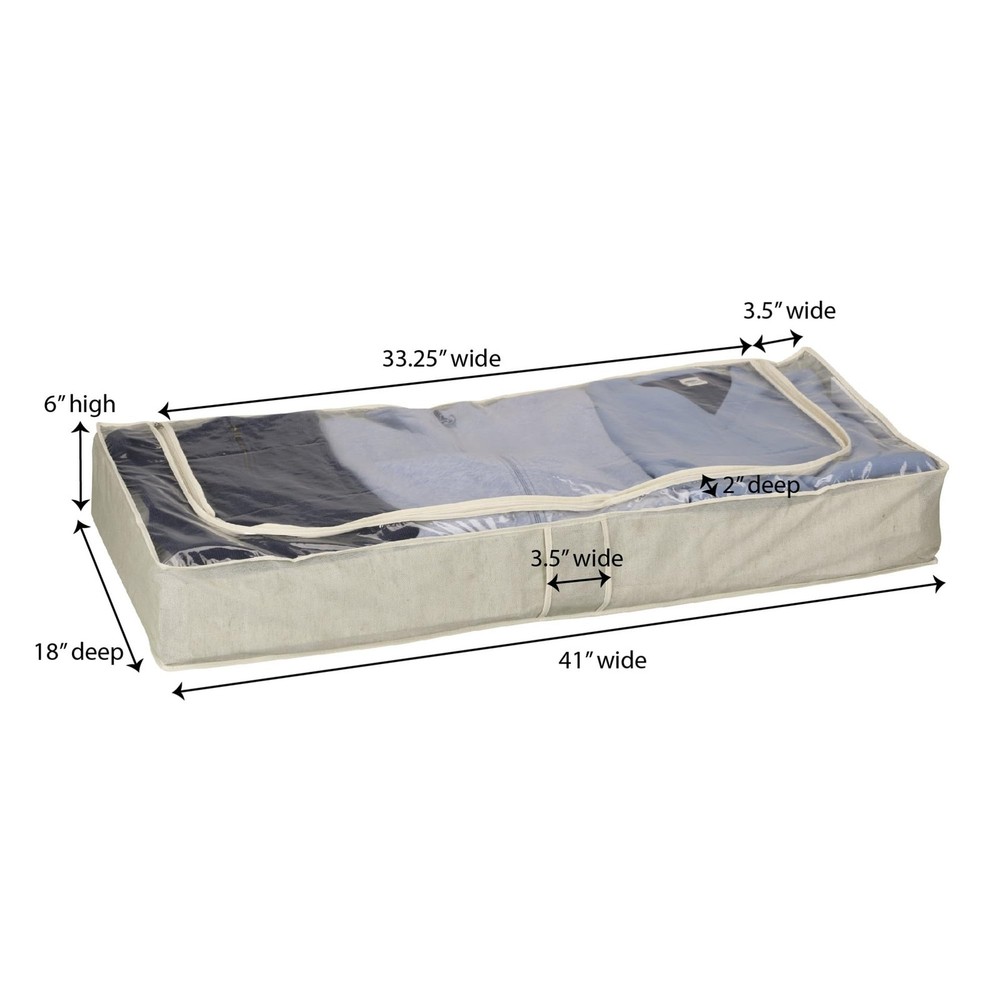 Under Bed Storage Chest, Beige