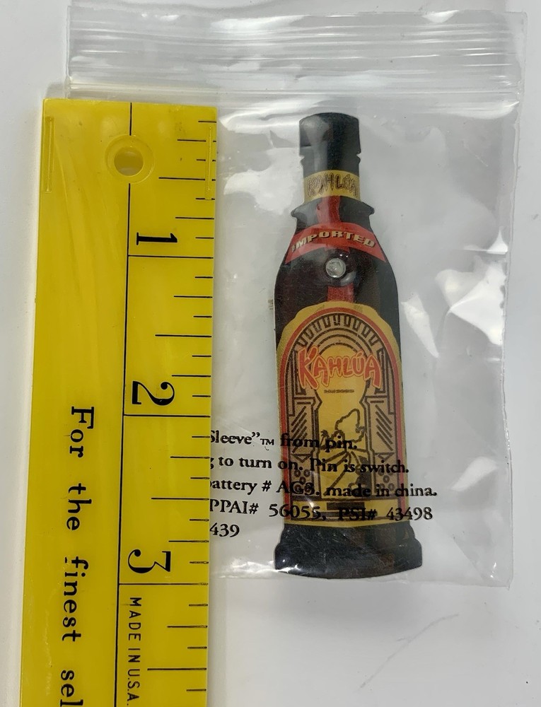 KAHLUA / MELROSE PLACE Keychain & KAHLUA Lighted Pinback - Needs Batteries