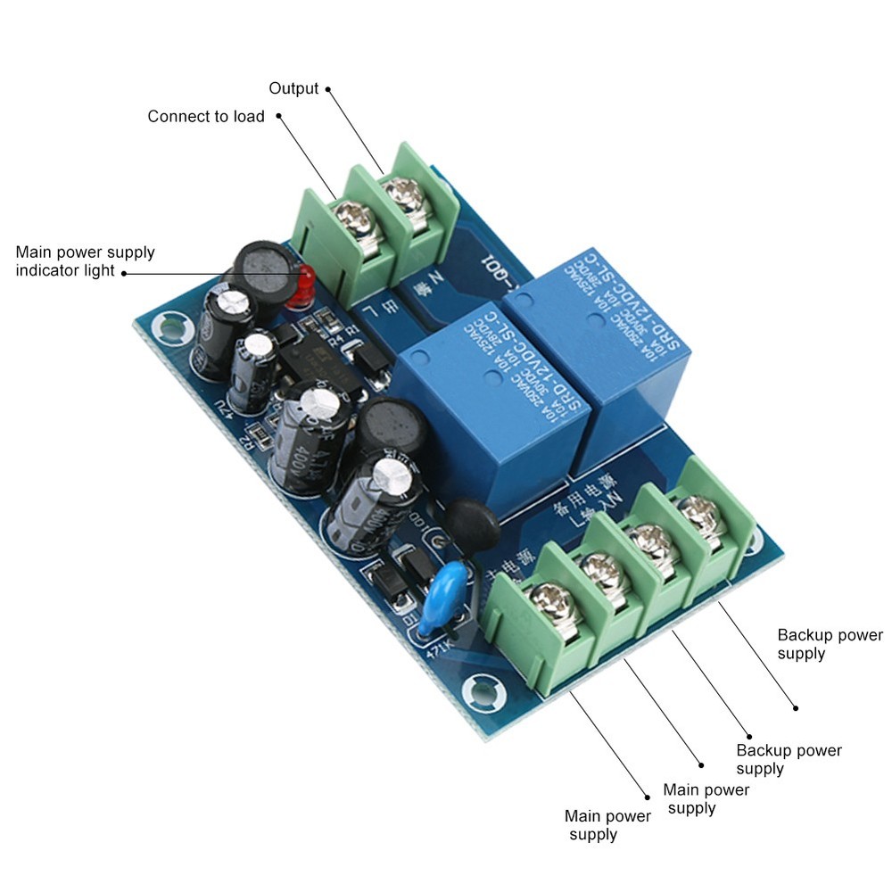 AC 85-240V 110V 220V 230V 10A Automatic Switching Controller Module Tools Part