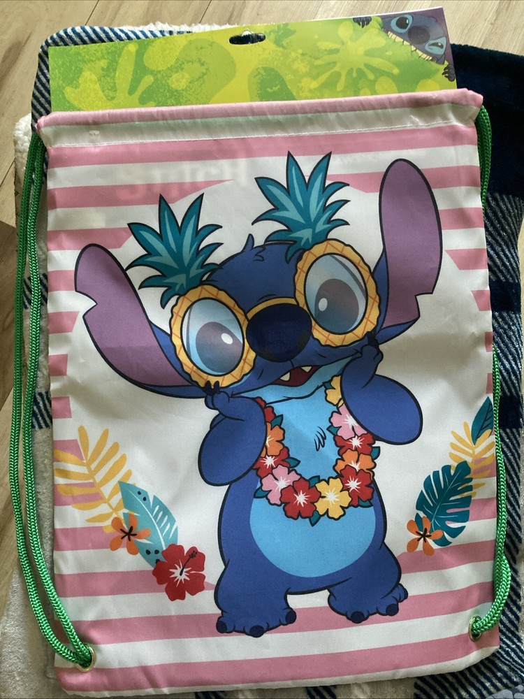 Stitch Drawstring Backpacks 2 Count
