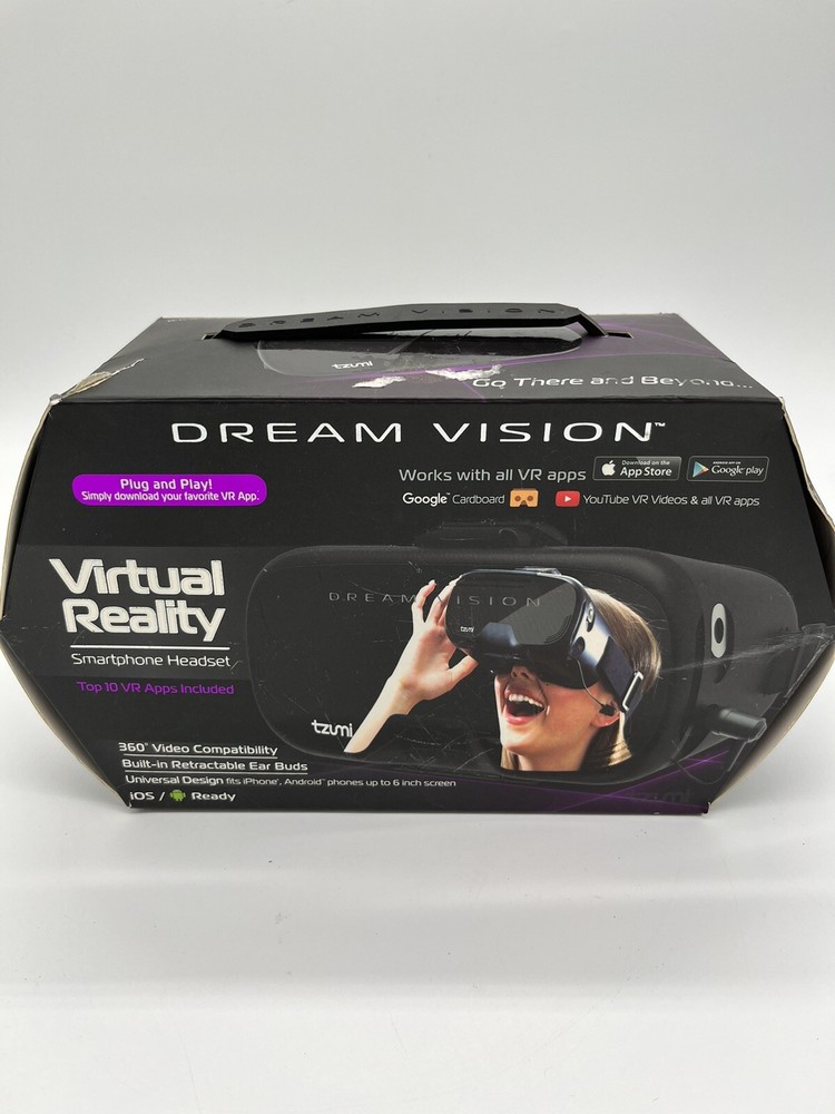 Tzumi Dream Vision 360 Mobile VR Headset Virtual Reality Smartphone Android iOS