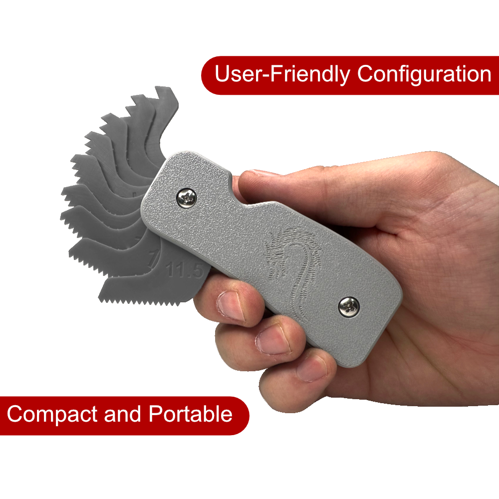 Fire Thread Tool - Hydrant Fitting Thread Gauge Tool for NH/NST, NPT Taper +More