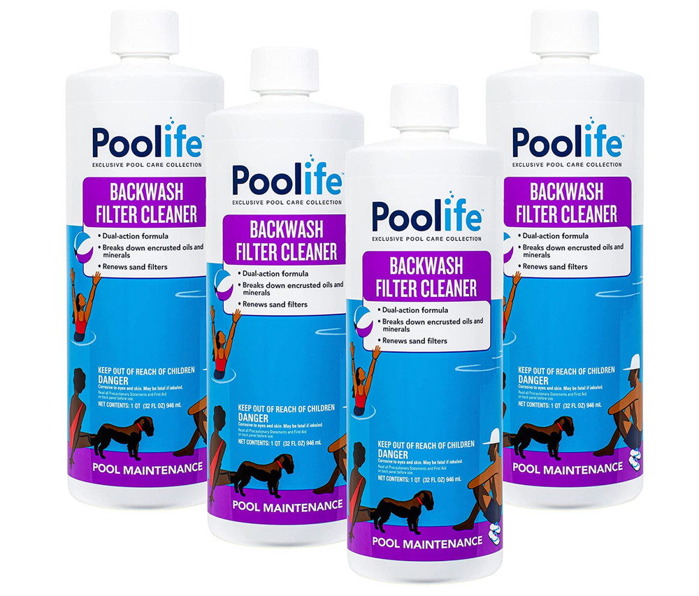 Poolife Backwash Filter Cleaner (1 qt) ( 4 Pack )