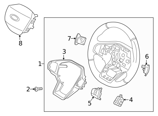 Genuine Ford Switch Assembly Control LB5Z-9C888-Q
