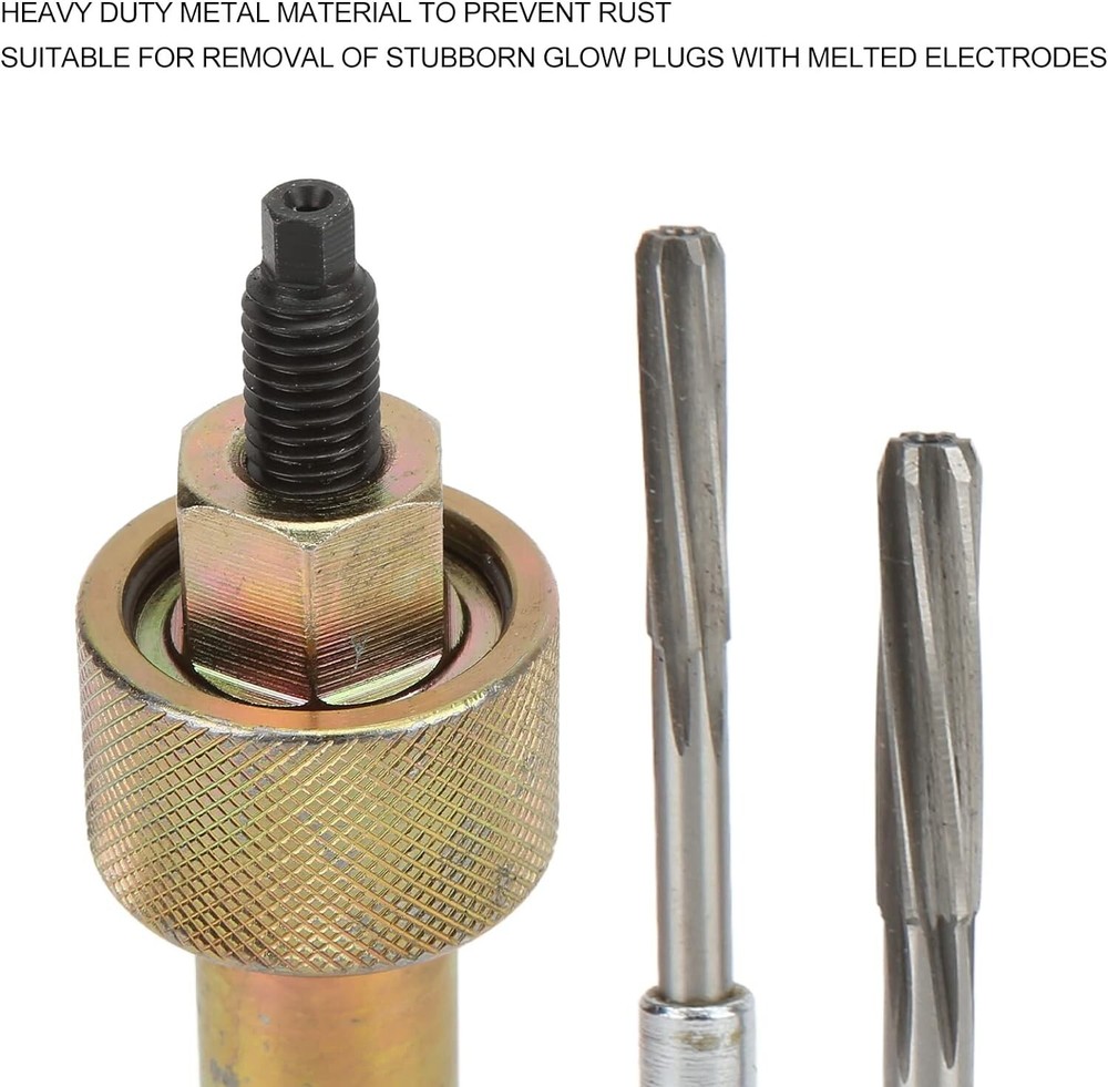 Glow Plug Puller Reamer Set Electrodes Removal Extracting Plugs Tool For Benz