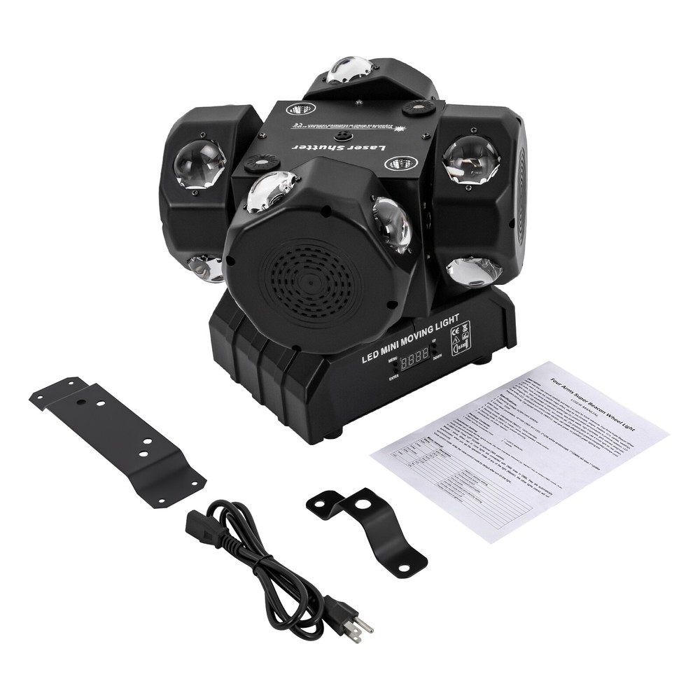 DJ DMX 512 Light Rotating Strobe Light Stage Lighting Effects Party Lamp 200W