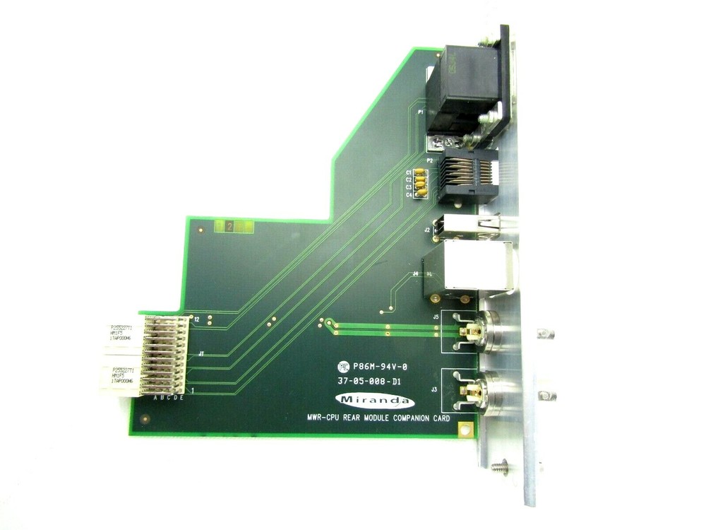 Miranda MWR-CPU Rear Module Companion Card