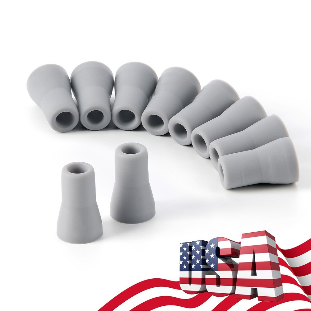 10pcs Dental Saliva Ejector Weak Suction Rubber Snap Tip Adapter Replacement