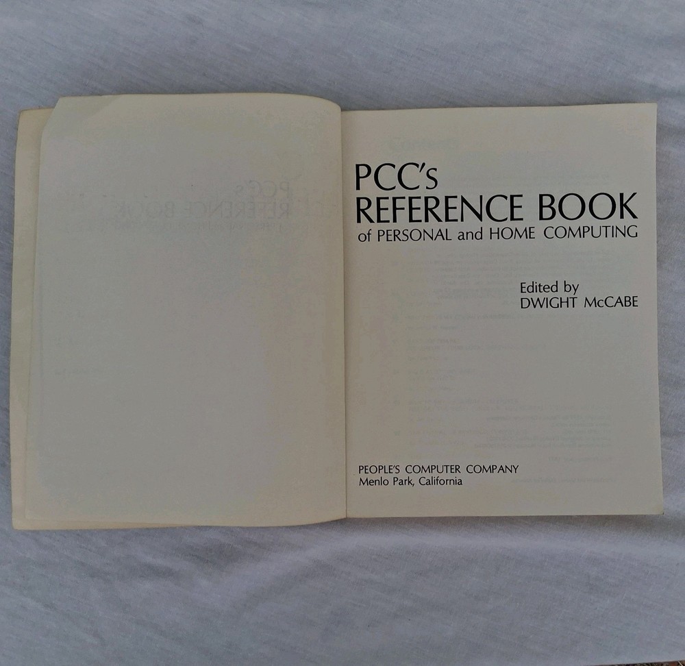 PCC's Reference Book of Personal & Home Computing DWIGHT McCABE 1st Edition
