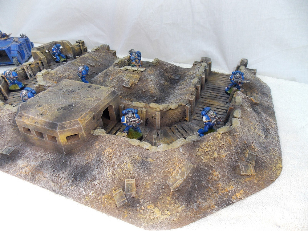 WARGAMING TERRAIN PAINTED ADVANCE ORDERS TRENCH SYSTEM