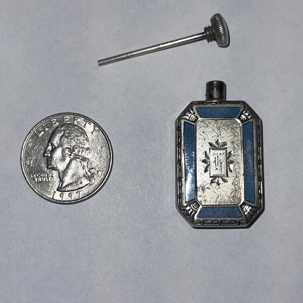 Sterling Silver And Enamel Perfume Dauber