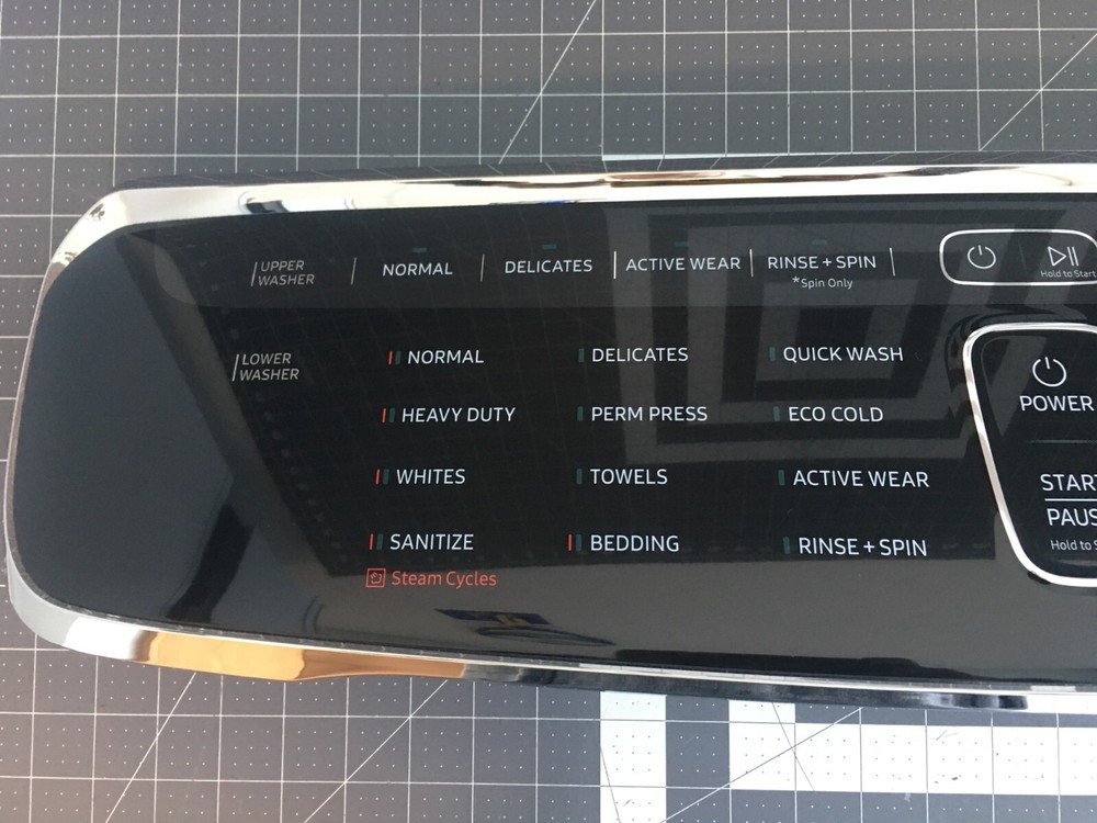 Samsung Washer Control Panel & User Interface Board P# DC97-20059A DC92-01988A