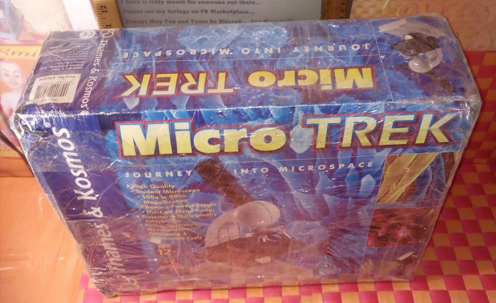 Microscope set, Micro Trek, #636814, complete in original box, vtg. 2003 by Tham
