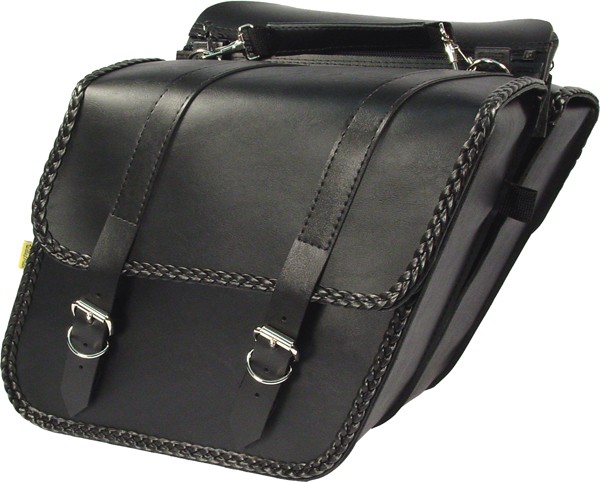 Willie & Max Braided Slant Saddlebag - SB701