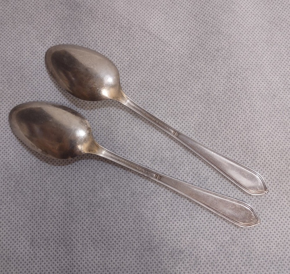 Int'l Silver Georgic Teaspoons 2 Silverplated 1938