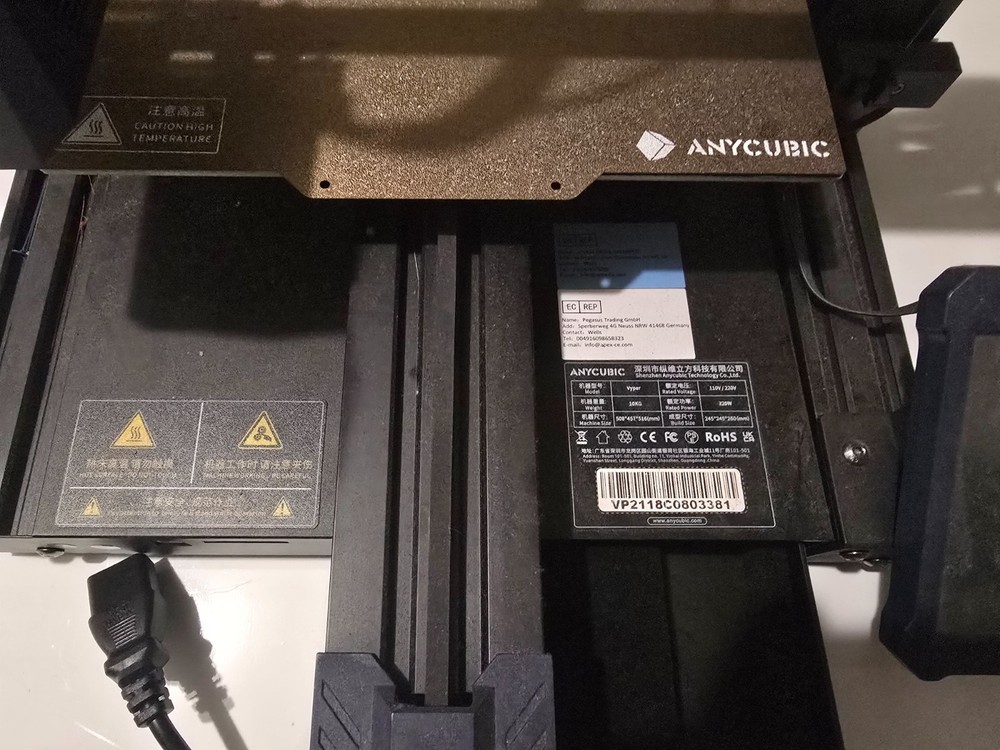 Anycubic Vyper 3D Printer Auto Leveling FDM w/ Accessories & Tools Tested