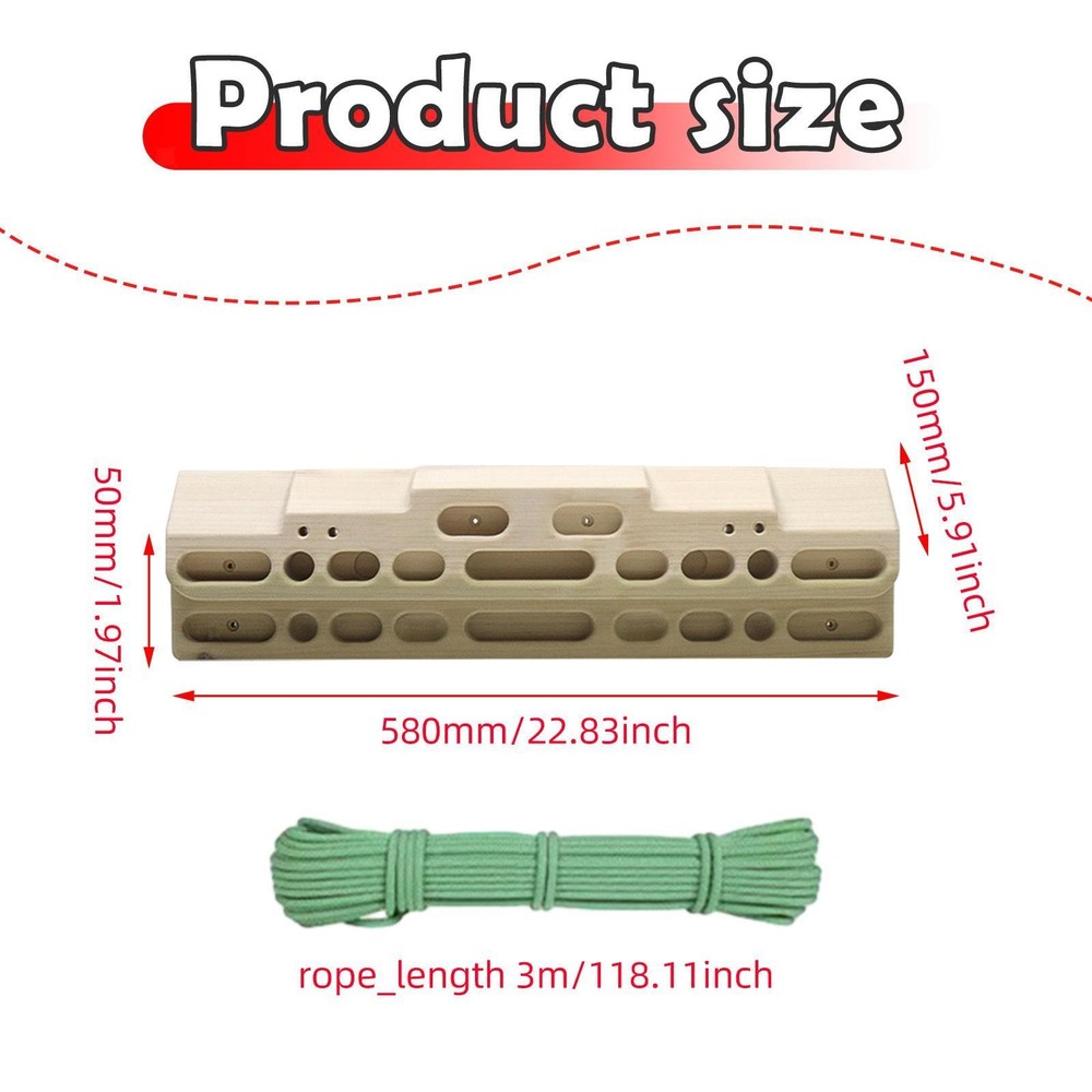 Climbing Hangboard Pull up Forearm Exerciser Wall Hanging Strength Training