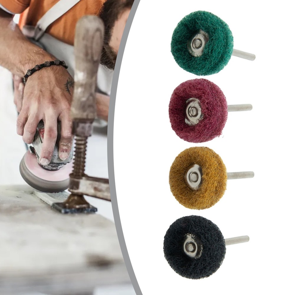 Effective Rust Deburring and Polishing with 4pcs Set Nylon Buffing Brush