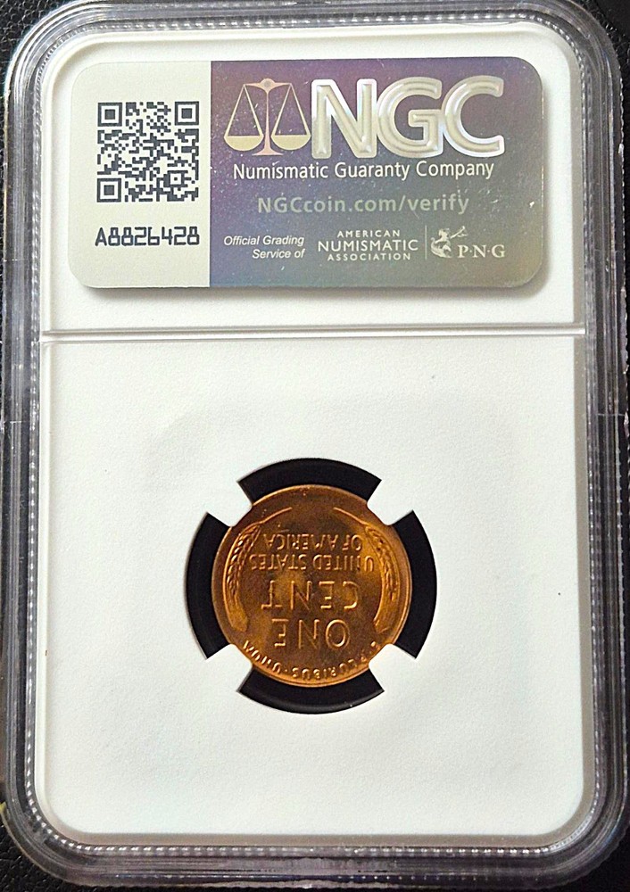 1952 D PCGS MS65 RD 1C LINCOLN CENT NGC
