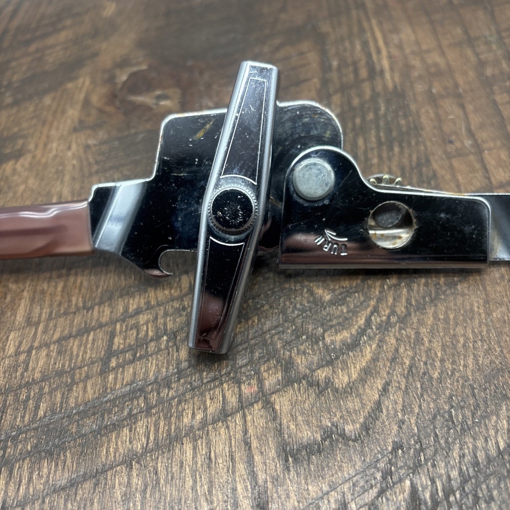 Swing Away Can Opener Transparent Brown Handle