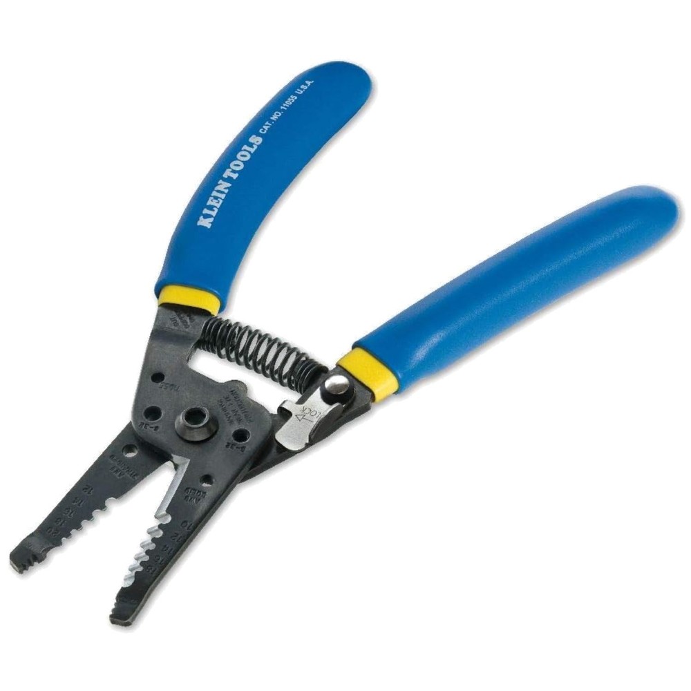 Compact Klein Tools Wire Cutter & Stripper for 10-18 Solid & 12-20 Stranded Wire