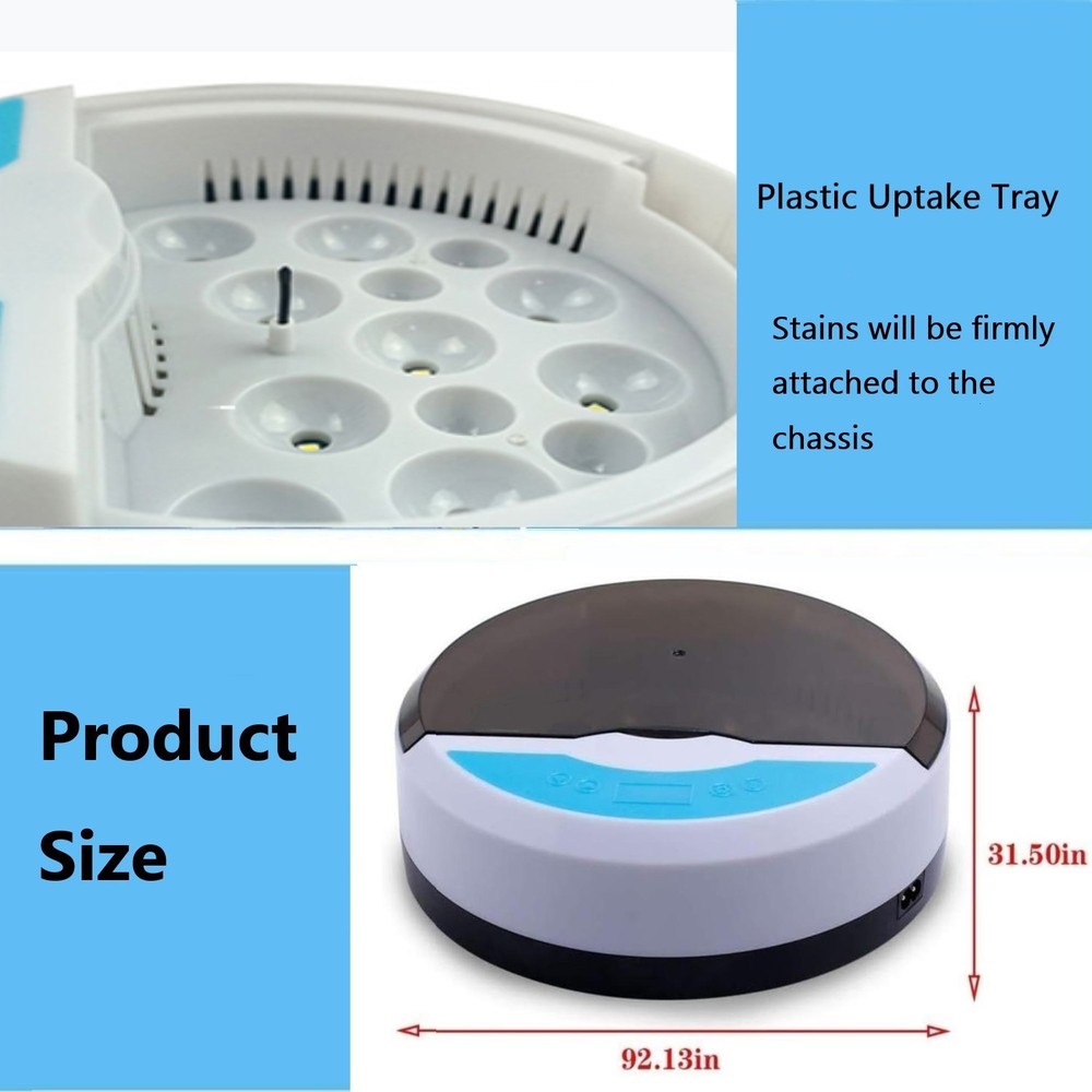 9 Egg Incubator w/ Temperature Control, Touch Operation& Temperature Display