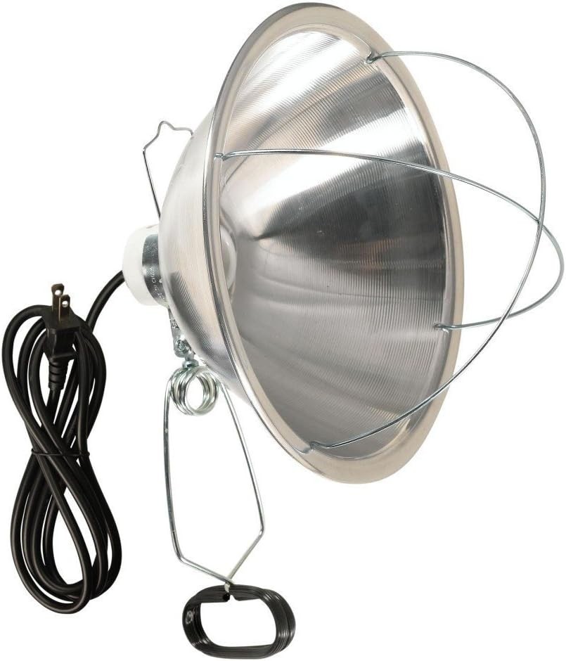 Versatile 300W Clamp Lamp with Reflector & Bulb Guard