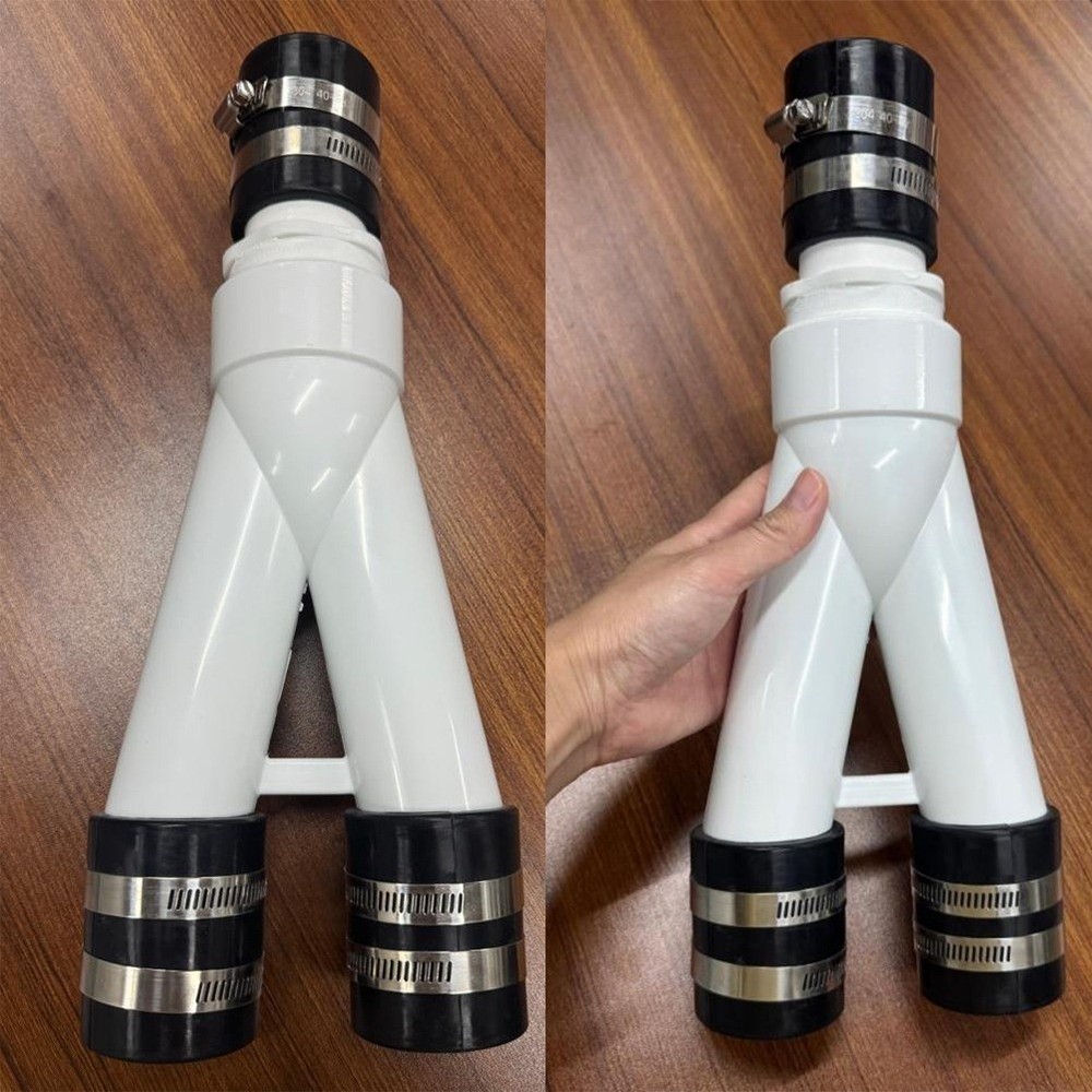 Y-type Check Valve Dual Pump Mounting Kit Suitable for Basement Diving Connector