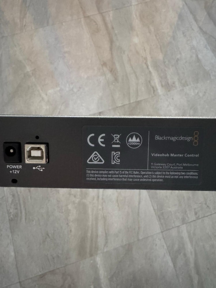 Blackmagic Videohub Master Control System with Power Supply