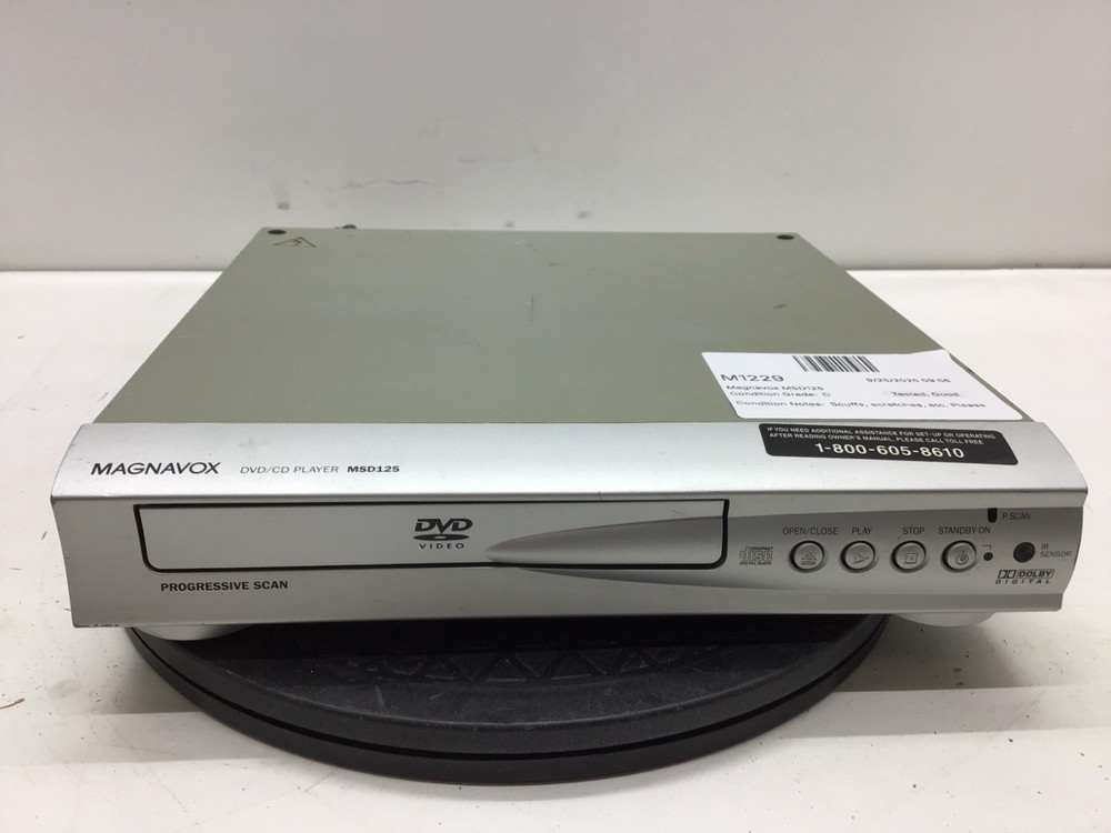 Magnavox MSD125 DVD Player - Tested
