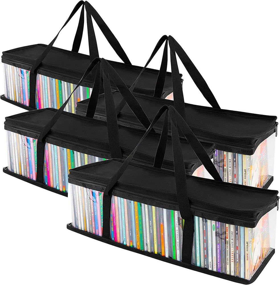 2 CD Storage Rack Box Holder Disk Case Media Display Space Store Organizer Black