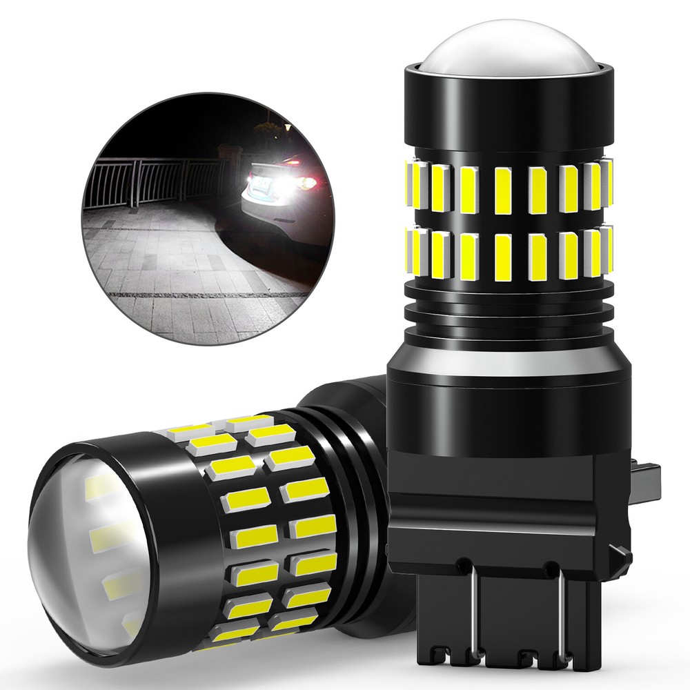 2x AUXITO 3156 3157 4157 LED Reverse Backup Light Bulbs 6000K Xenon White Bright