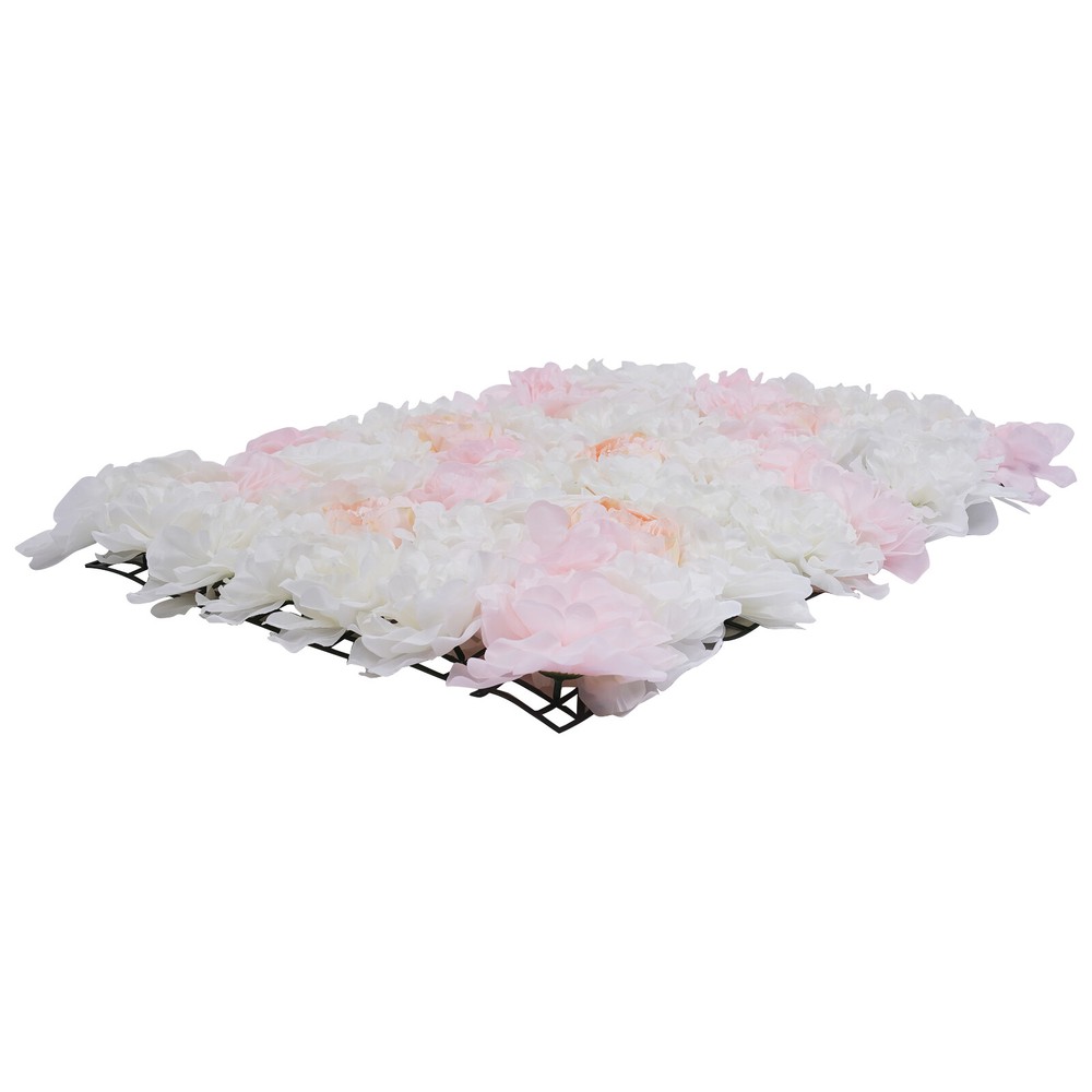 20pcs Artificial Flower Wall Panel Wedding Backdrop Decoration 16''x24'' NEW