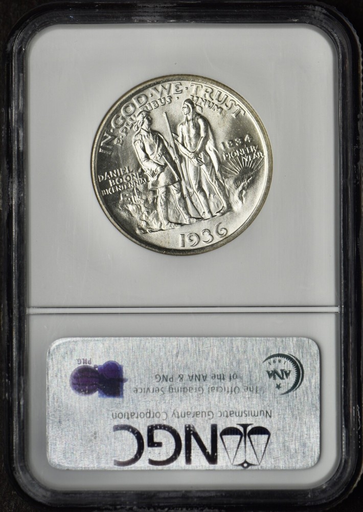 1936 Boone Commemorative Half Dollar - NGC MS66 - ✪COINGIANTS✪