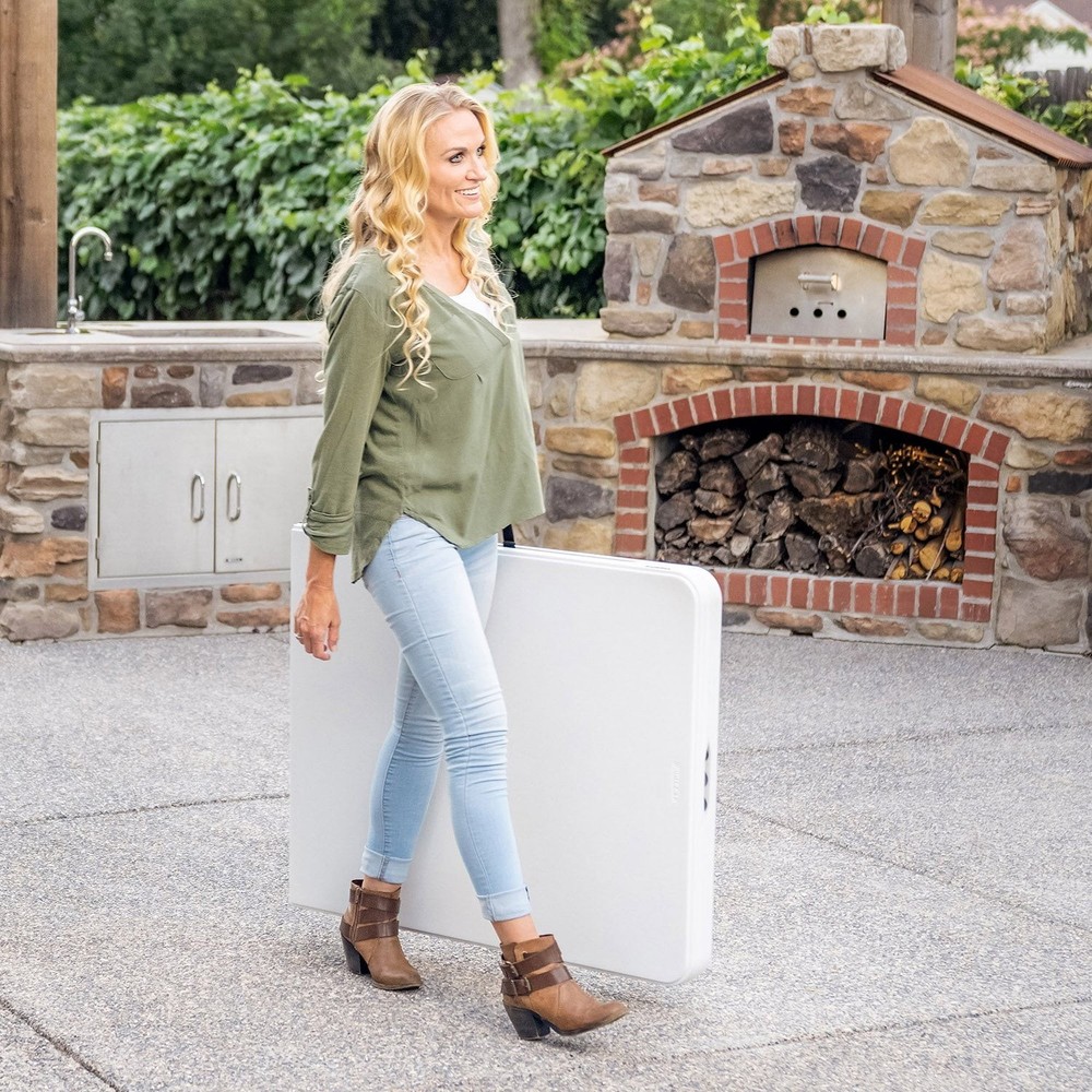 Lifetime 6-Foot Fold-In-Half Table,(White)