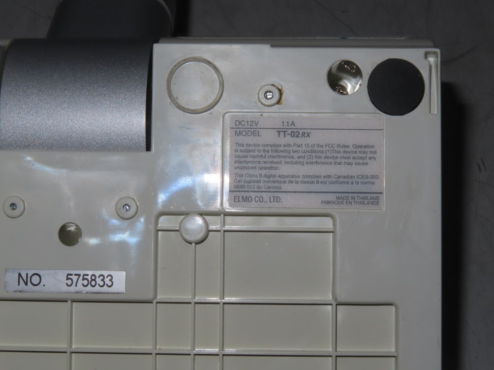 3x - Elmo TT-02RX Teachers Tool Digital Visual Presenter Document Camera