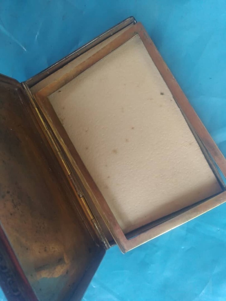 Antique Enameled Silver Box