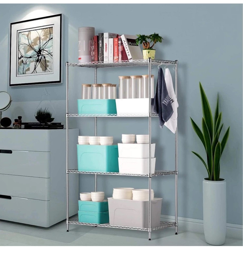 Wire Shelf Clips,40-Packs Shelving Lock Clips for 1" Post-...