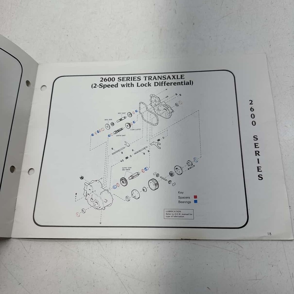 Tecumseh Transmission and Transaxle Quick Reference - 0 Tecumseh 2600 Series