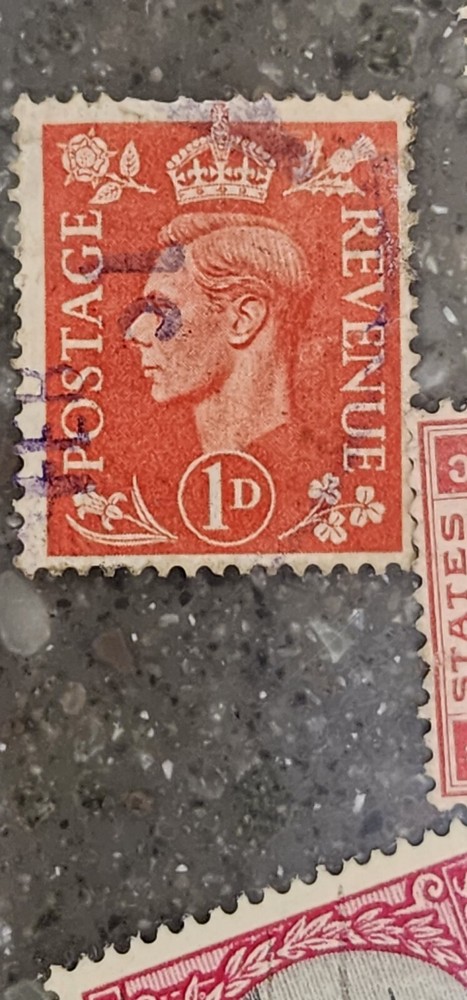 Postage Revenue Foreign 1d Stamp Used - #A595