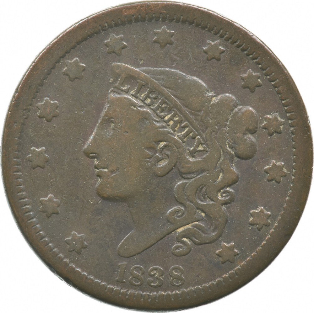 1838 Liberty Head Large Cent *2335