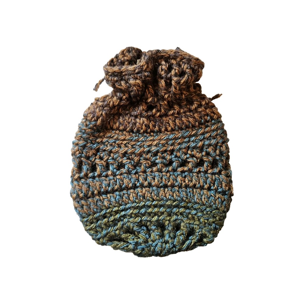 Hand Made Crochet Drawstring Trinket Bag