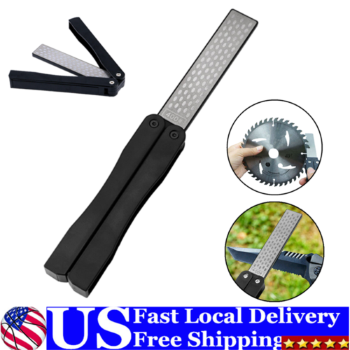 Portable Double-sided Fold Pocket Sharpener Diamond Knife Sharpening Stone Toolm