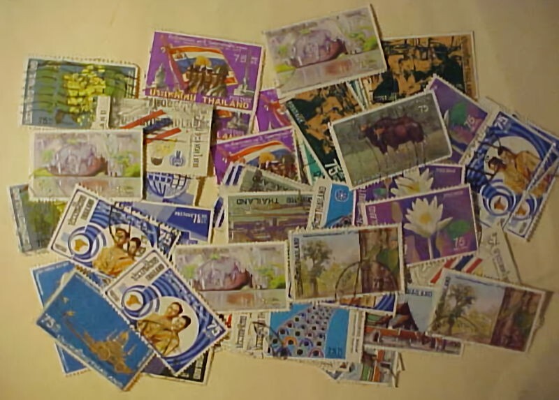 THAILAND STAMP 58 DIFF. 75cents LARGE COMMEMORATIVES  USED
