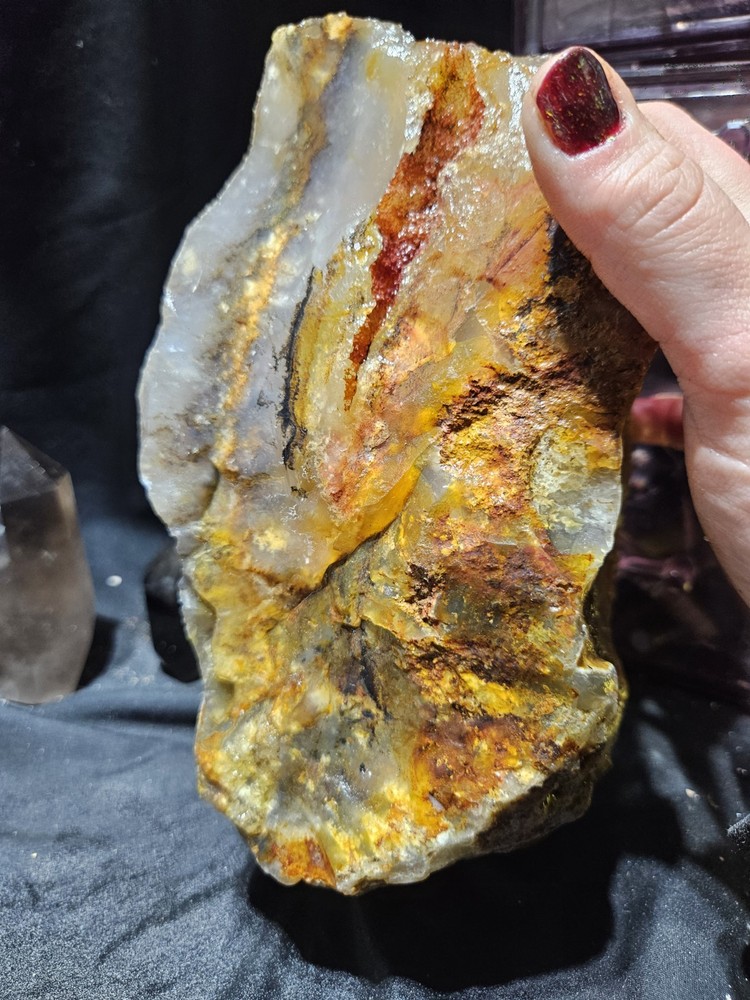 Plume Agate Multicolored Specimen Natural Form (6lbs 11oz)
