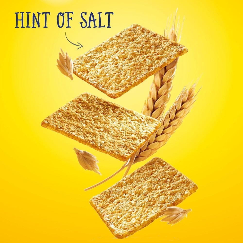 Thin & Crispy Whole Grain Crackers - Low Sodium, 2 Pack