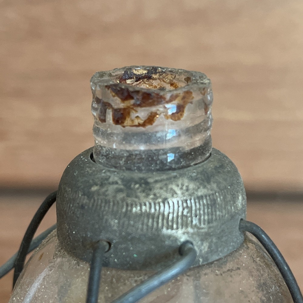 1900’s Glass Lantern Perfume Bottle. 3.5 Inch