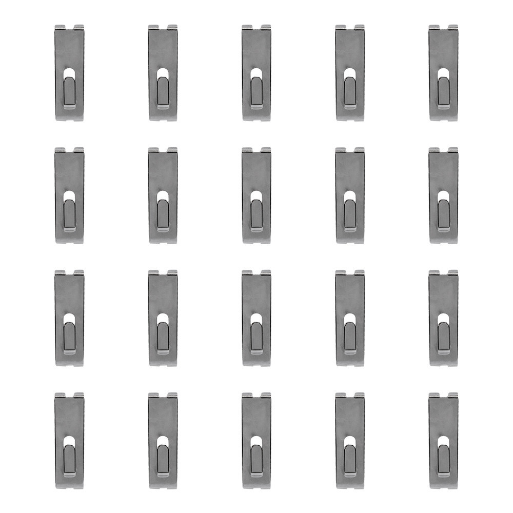 20 PCS CHROME Gridwall Utility  Hook Picture  Hanger Grid  Panel Notch Display