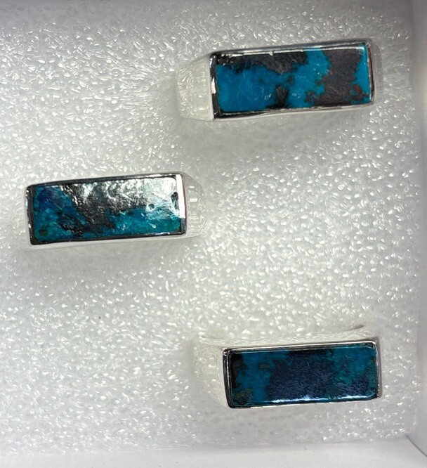 mens sterling silver ring Size 9 Shattuckite